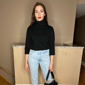 Black long sweater/dress. Brand ZARA. Size S. Condition good.